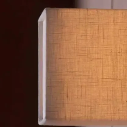 Ambient Cloth Shade Square Flush Mount Wall Sconce Image - 8