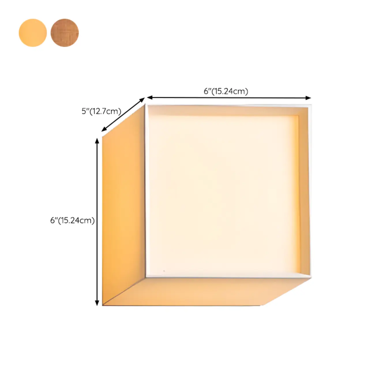 Ambient Cloth Shade Square Flush Mount Wall Sconce Image - 11 | homeyfad