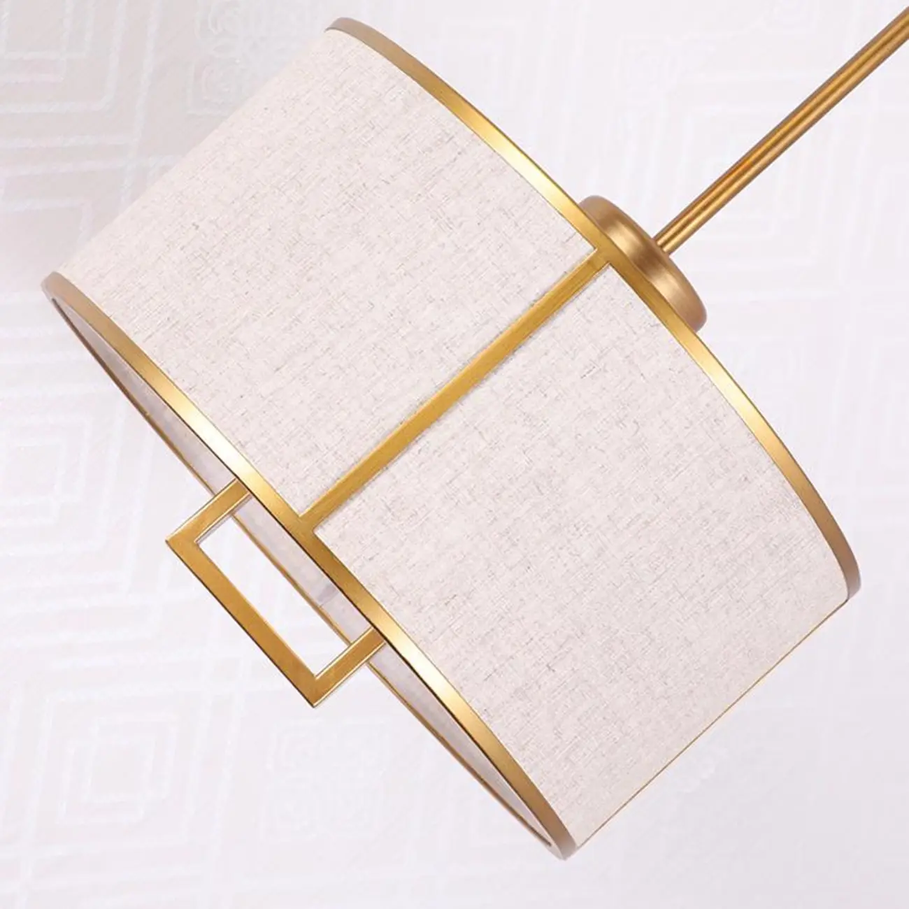 Downrods Elegant Ivory Cylinder Ceiling Light Indoor Hanging Image - 9 | homeyfad