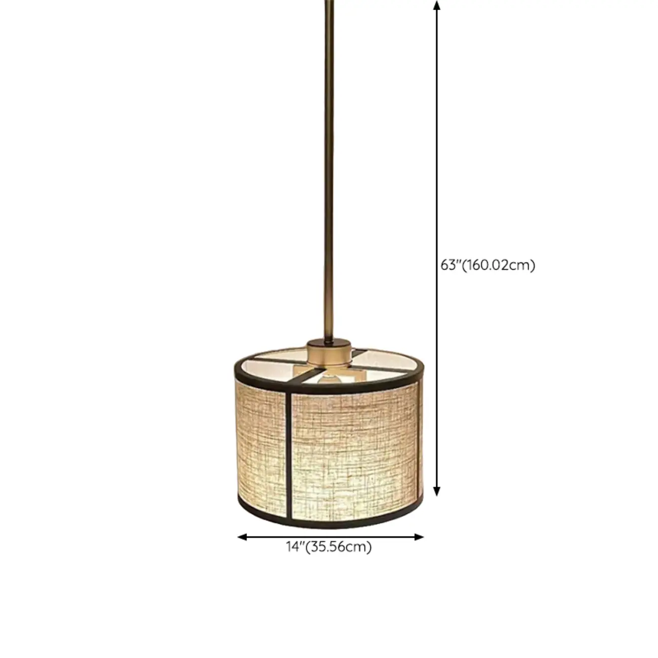 Downrods Elegant Ivory Cylinder Ceiling Light Indoor Hanging Image - 11 | homeyfad