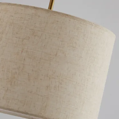 Modern Arc Floor Lamp with Metal Stand & Fabric Shade Image - 10