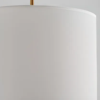 Modern Arc Floor Lamp with Metal Stand & Fabric Shade Image - 12