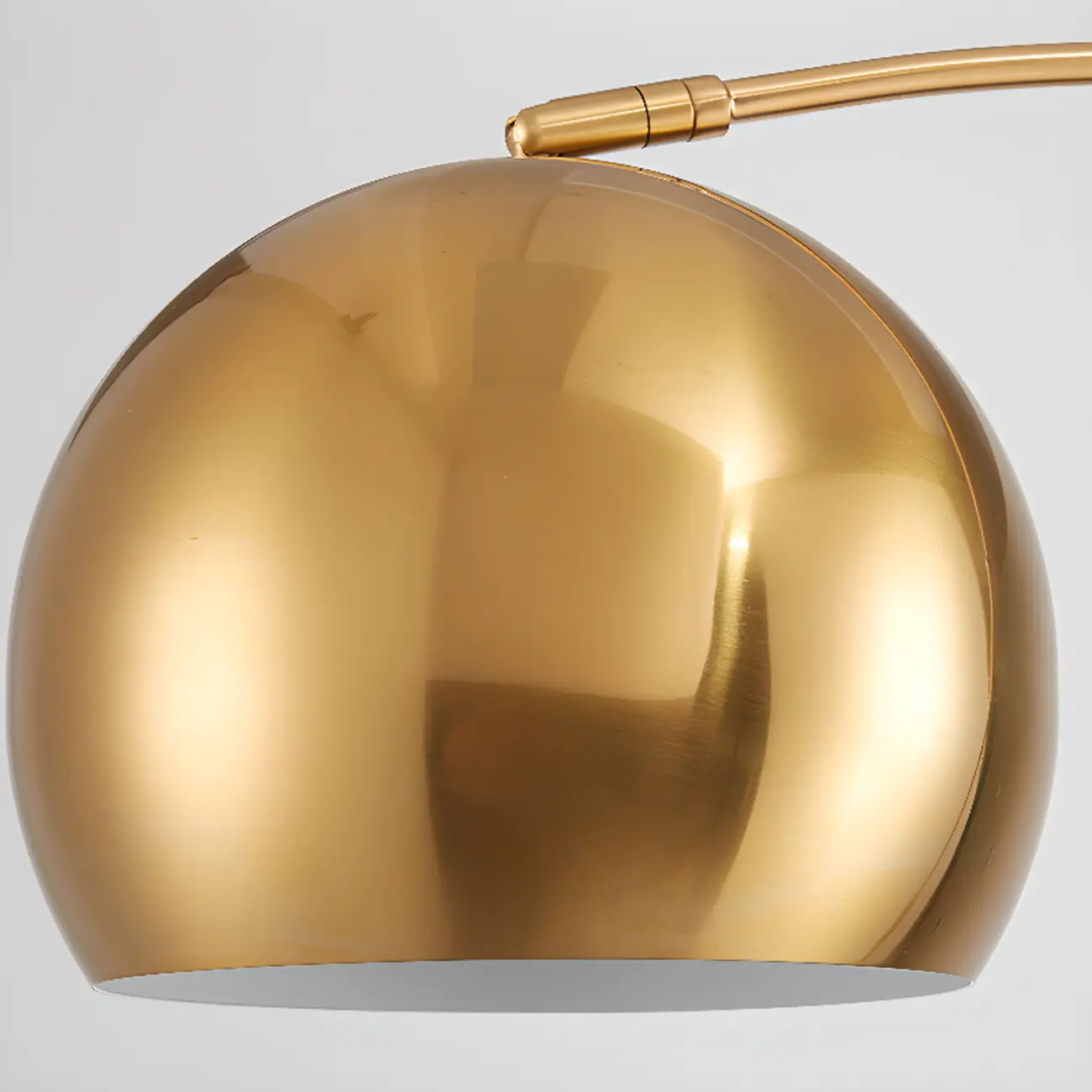 Modern Arc Floor Lamp with Metal Stand & Fabric Shade Image - 13 | homeyfad