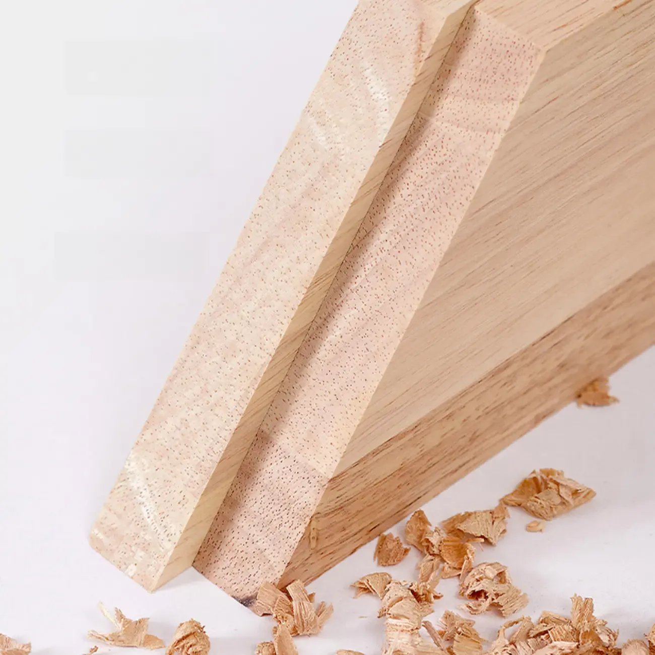 55" White Rubberwood Floating TV Stand with Cable Management Image - 9