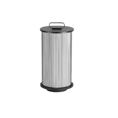 Black Metal Cylindrical Glass Post Cap Light Image - 6
