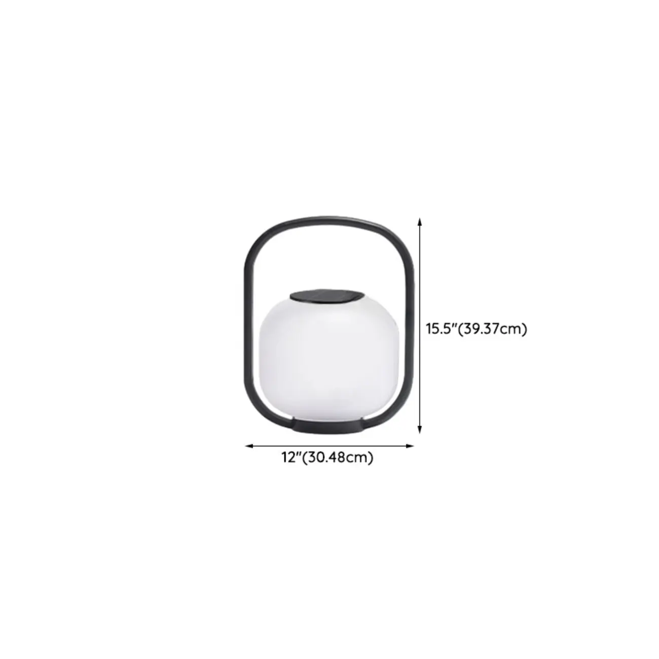 Drum White Metal Warm Light Solar Post Cap Light #size | homeyfad