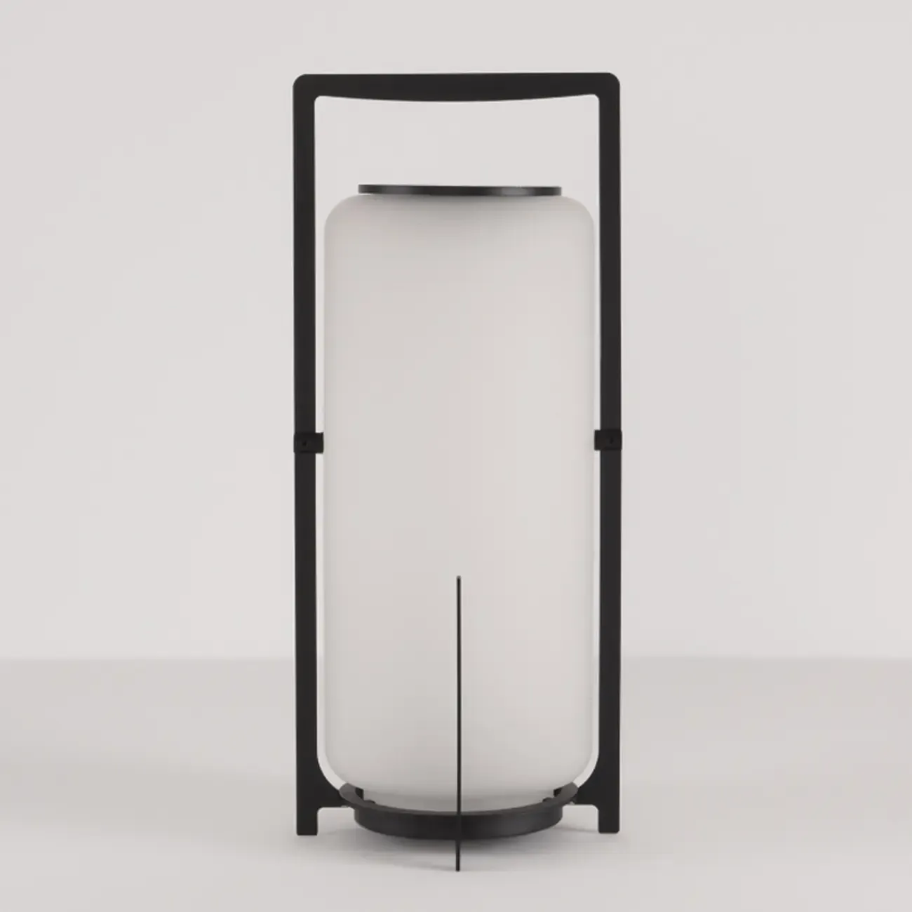 Round Solar Black Metal Lantern Post Cap Light Image - 7