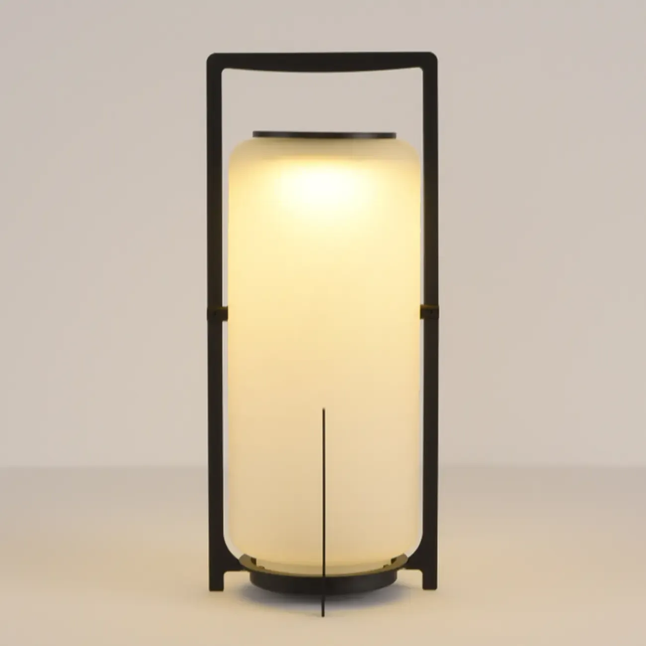 Round Solar Black Metal Lantern Post Cap Light Image - 8