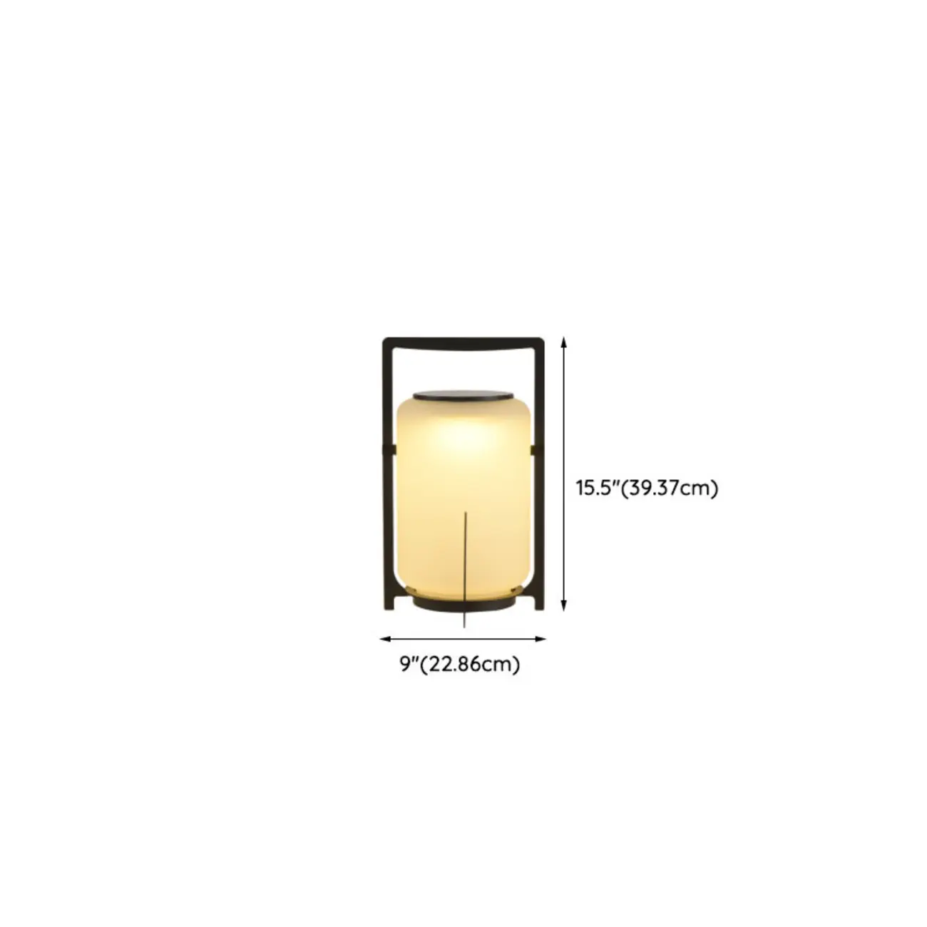 Round Solar Black Metal Lantern Post Cap Light Image - 15 | homeyfad