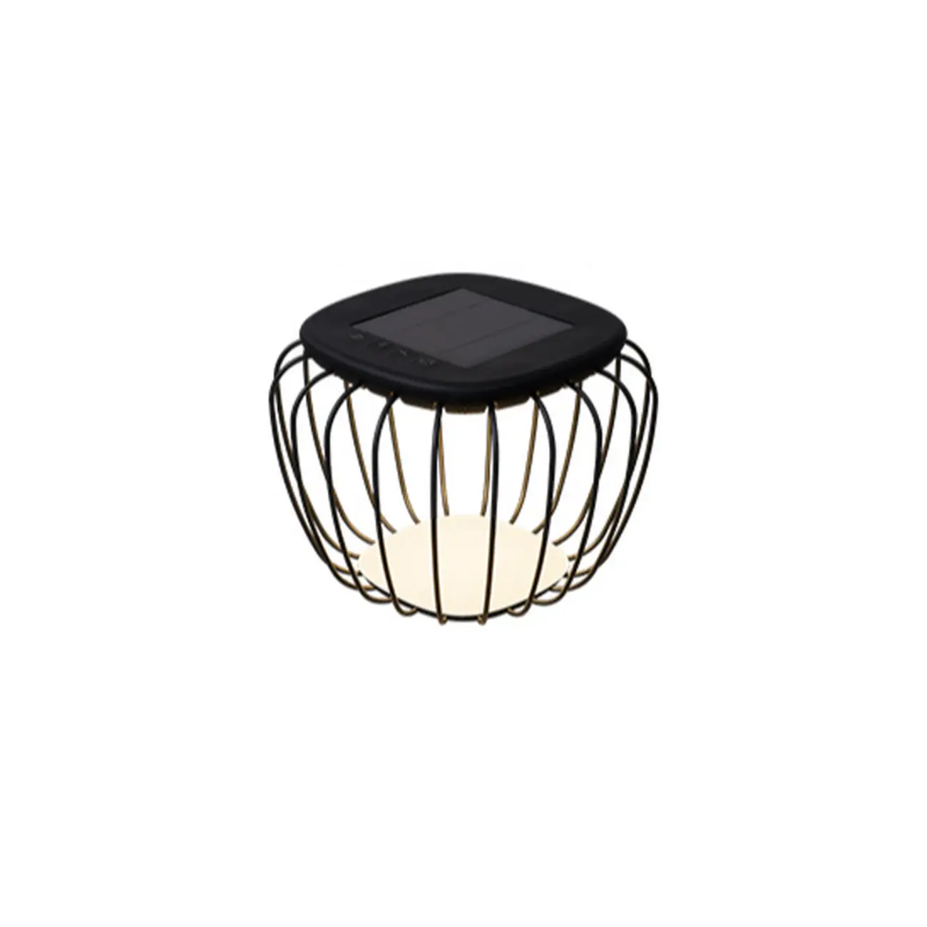 Modern Metal Cage Design Solar Post Cap Light Image - 8 | homeyfad