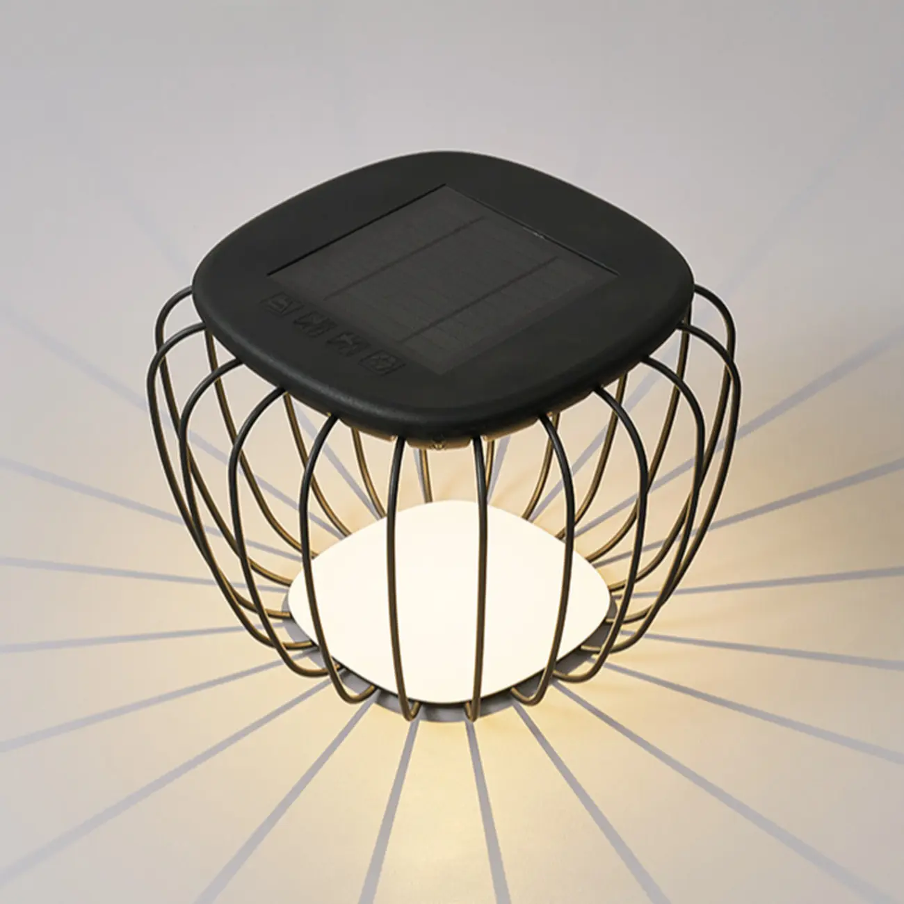 Modern Metal Cage Design Solar Post Cap Light Image - 10 | homeyfad