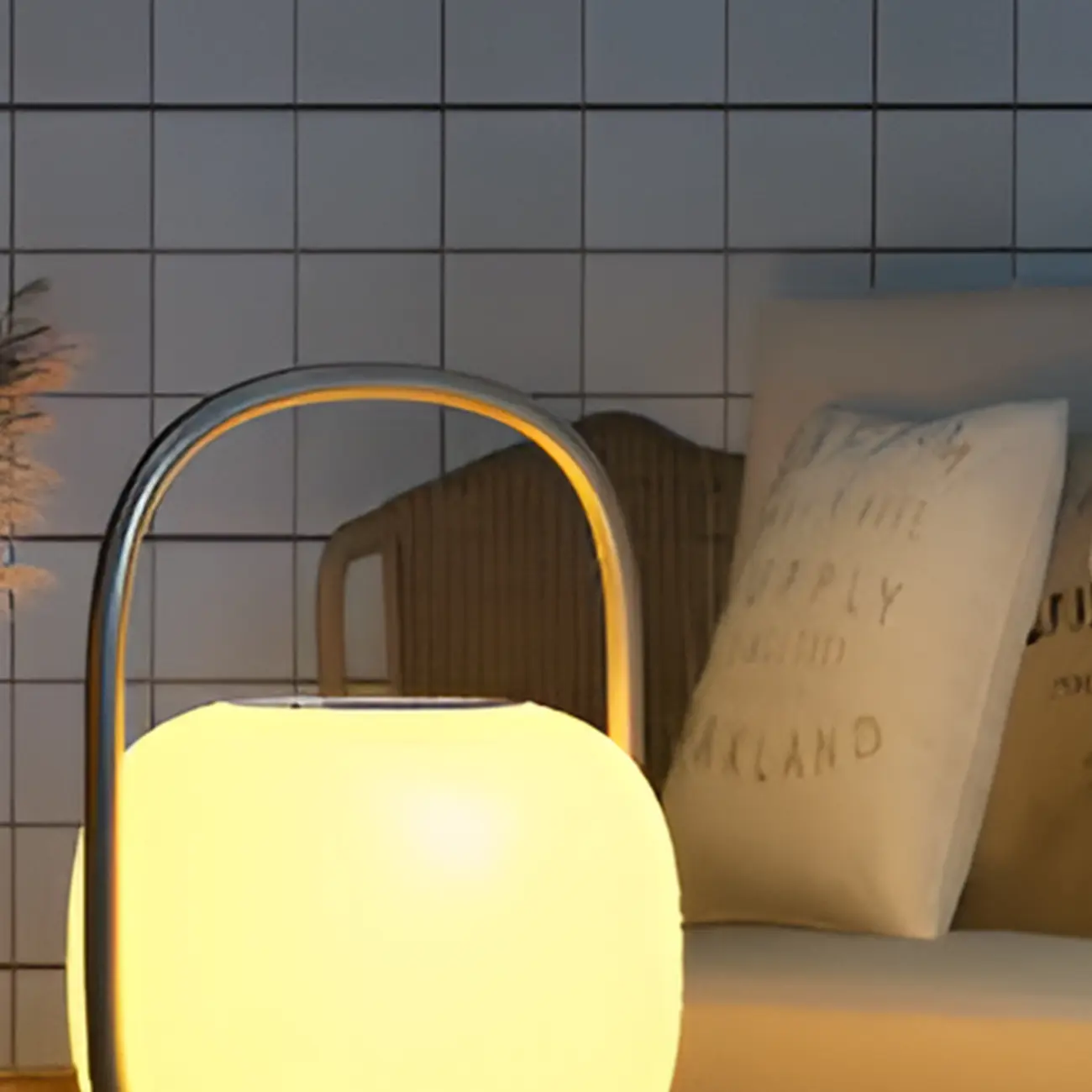 Drum White Metal Warm Light Solar Post Cap Light Image - 4 | homeyfad