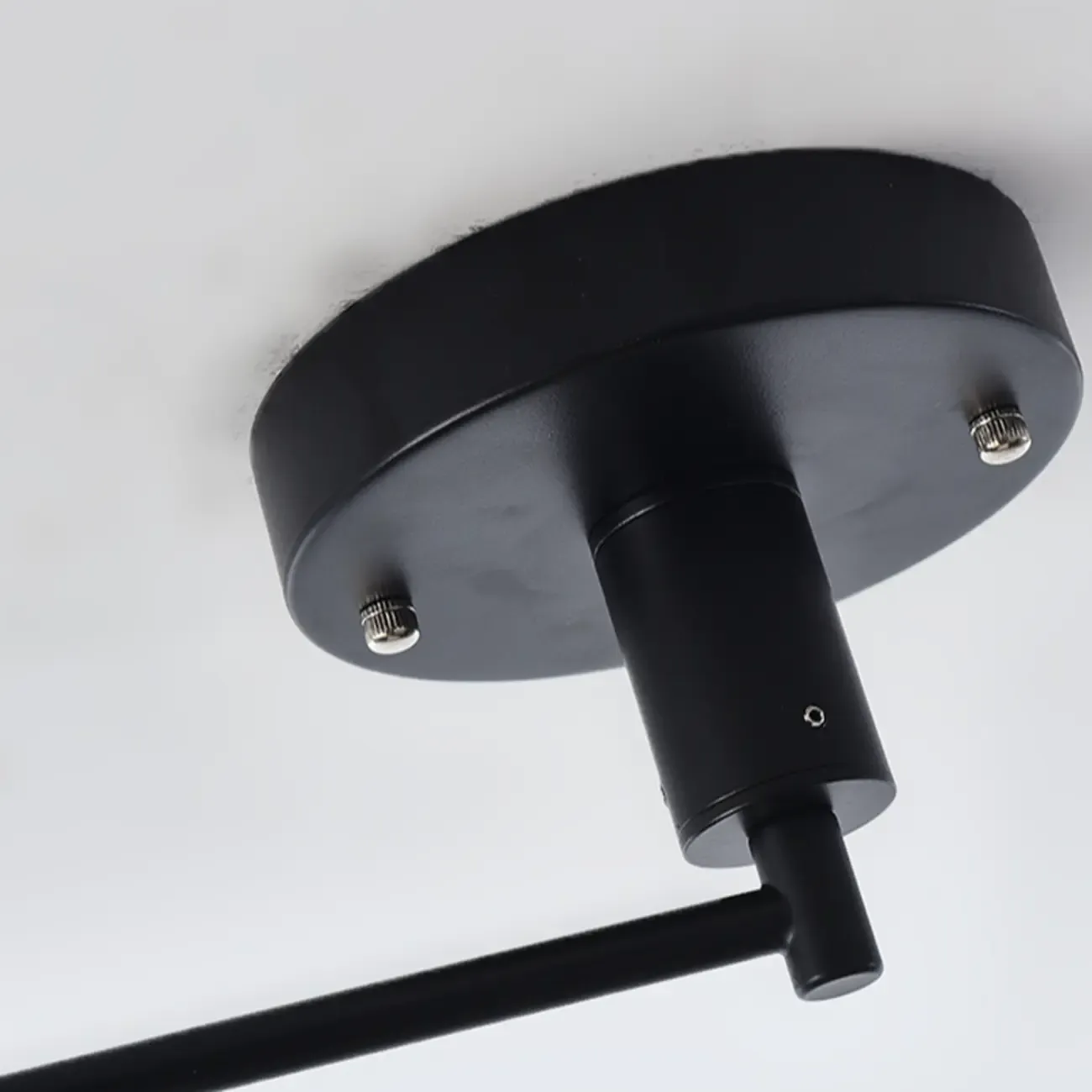 Modern Flexible Round Pendant Light in Solid Wood and Metal Image - 12