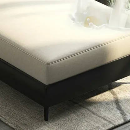 Glam Fabric Chaise Lounge with Unremovable Cushions for Home Image - 14