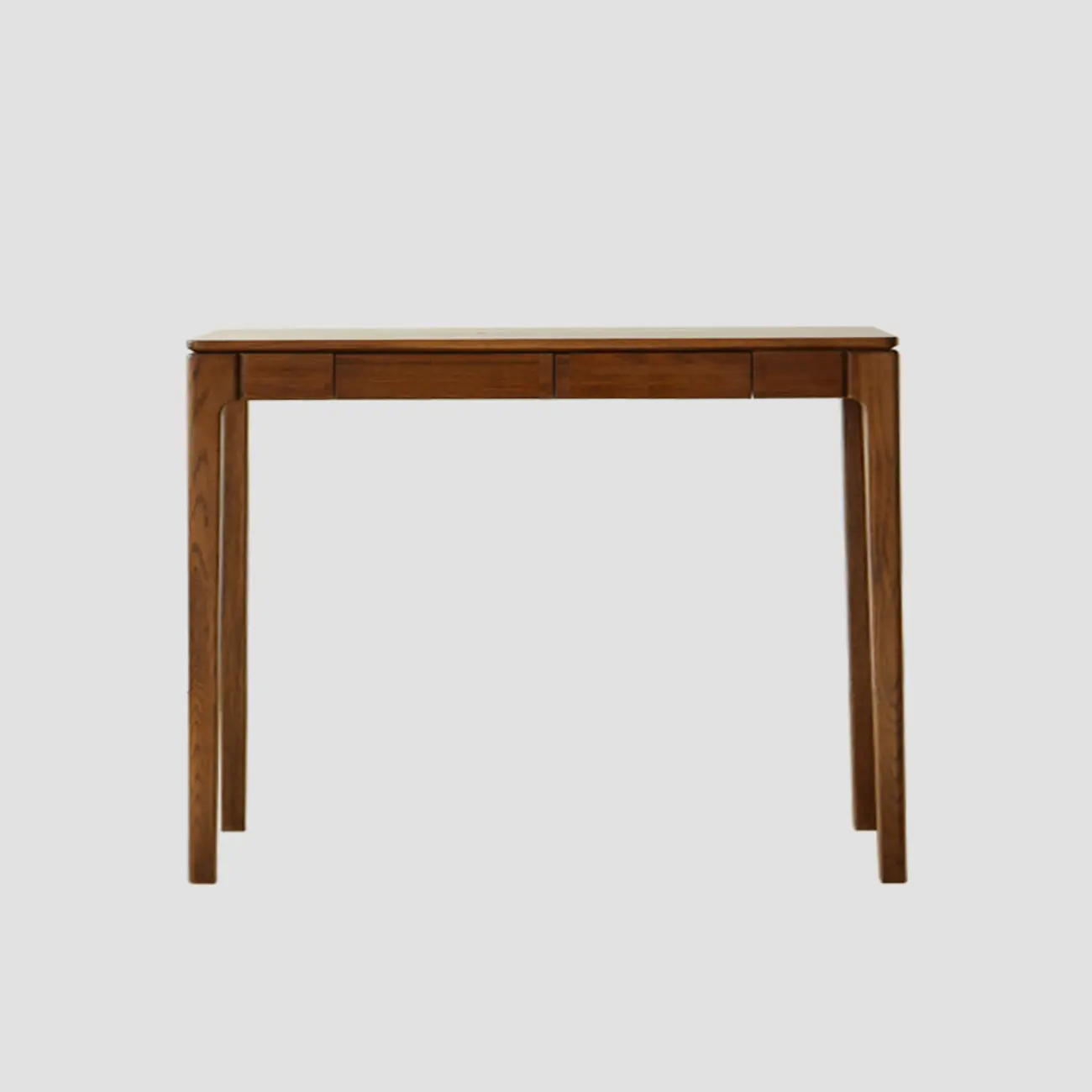 Rectangular Cherry Wood 2 Drawers Console Table Image - 4 | homeyfad