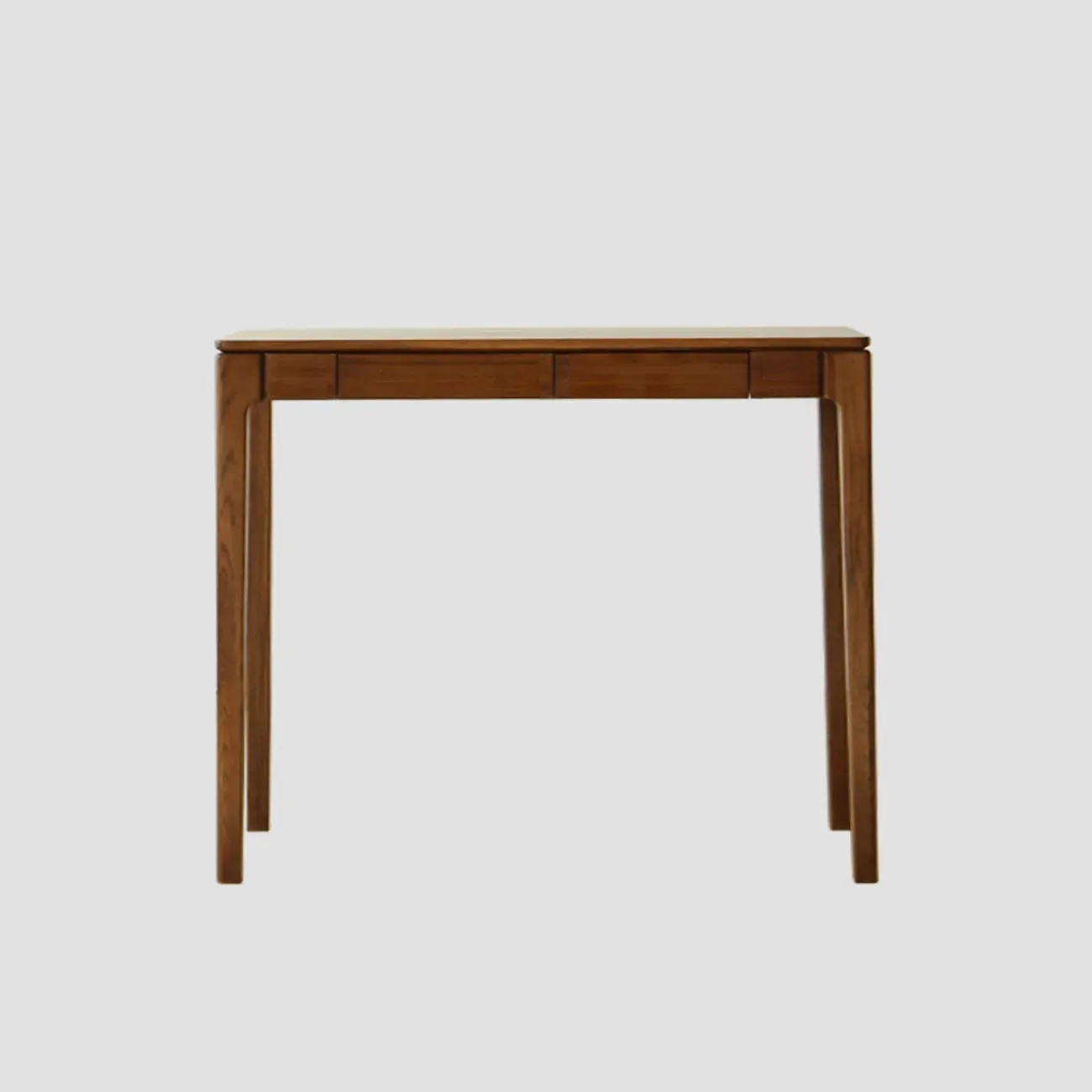 Rectangular Cherry Wood 2 Drawers Console Table Image - 5