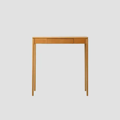 Rectangular Cherry Wood 2 Drawers Console Table Image - 11