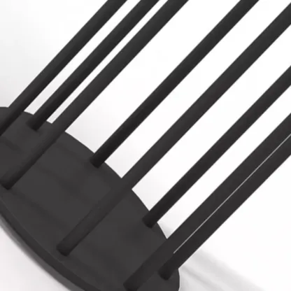 Glass Black Cylinder Outdoor Table Lamp Image - 9