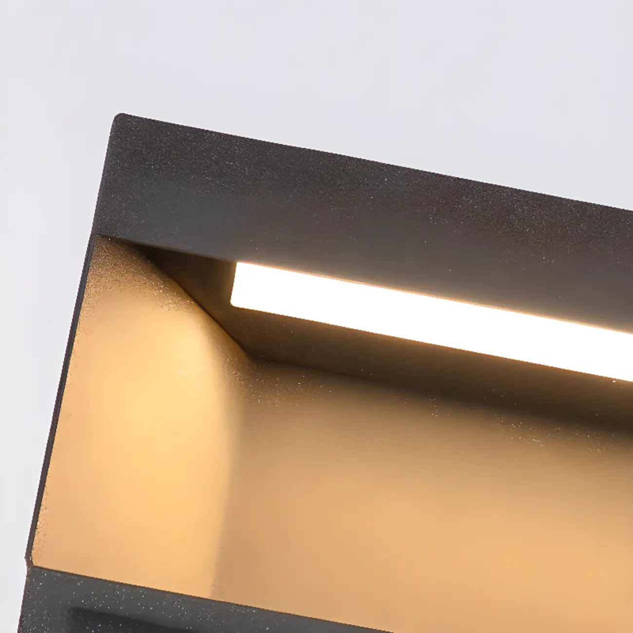 Modern Black Metal Solar LED Post Cap Light for Outdoor Image - 8 | homeyfad