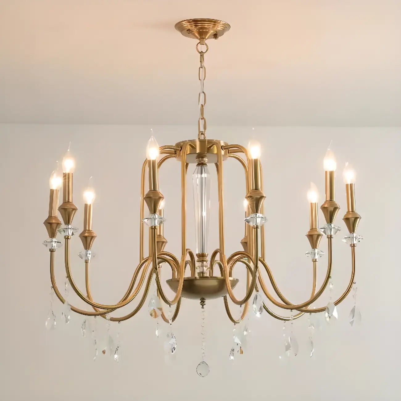 Luxurious Multi-Light Style Gold Crystal Chandelier Image - 9 | homeyfad