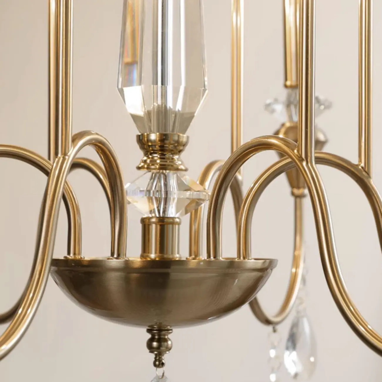 Luxurious Multi-Light Style Gold Crystal Chandelier Image - 14 | homeyfad