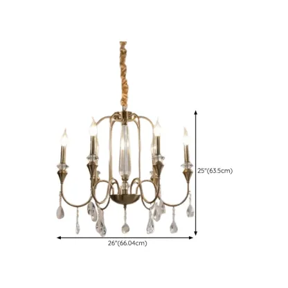 Luxurious Multi-Light Style Gold Crystal Chandelier Image - 19