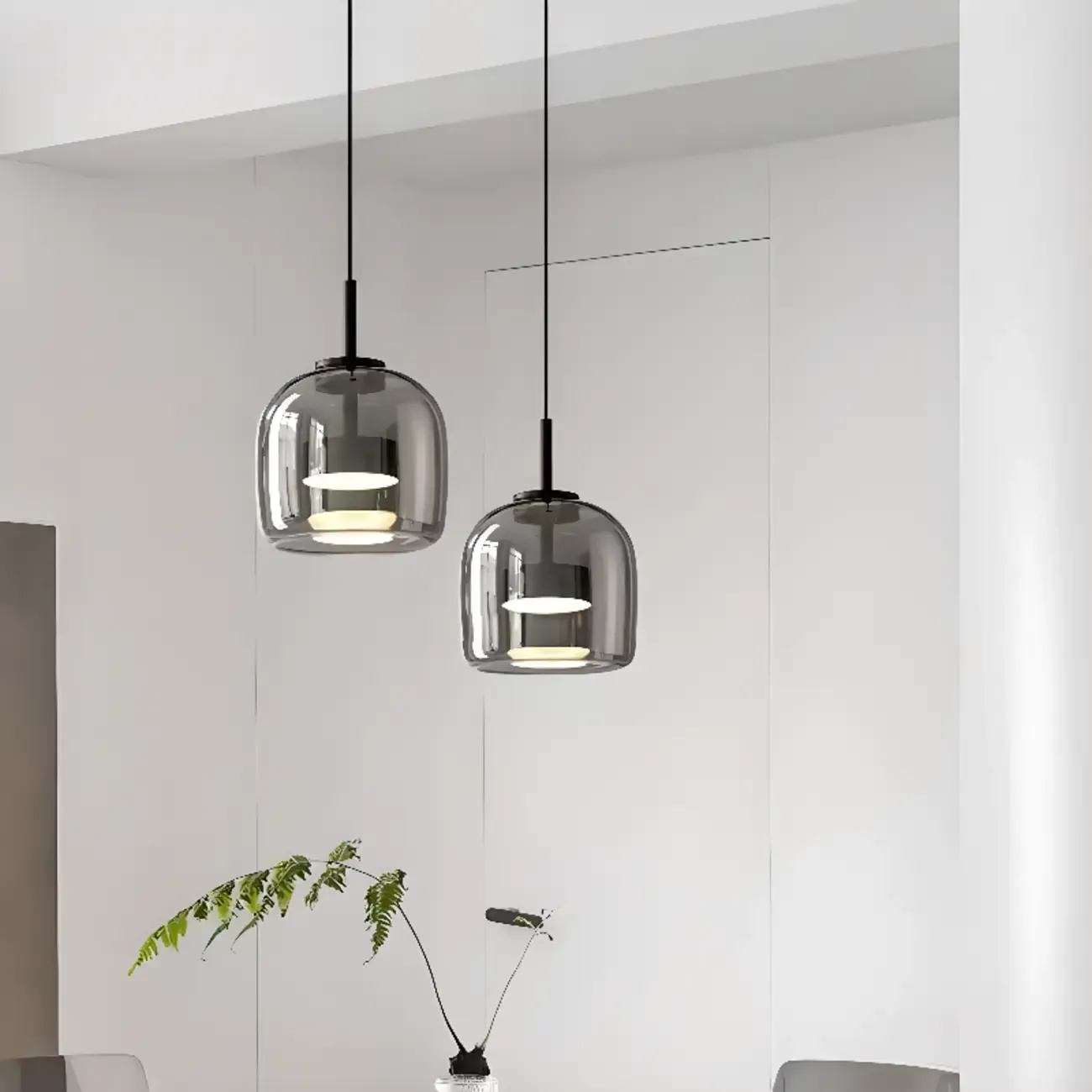 Modern Glass Kitchen Pendant Lighting Fixtures Image - 2