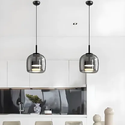 Modern Glass Kitchen Pendant Lighting Fixtures Image - 1