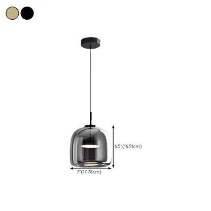 Modern Glass Kitchen Pendant Lighting Fixtures #size