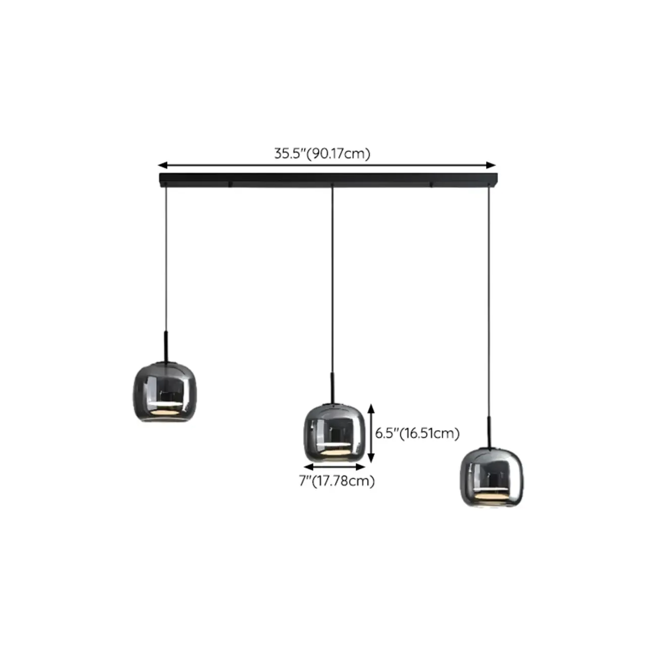Modern Glass Kitchen Pendant Lighting Fixtures Image - 19