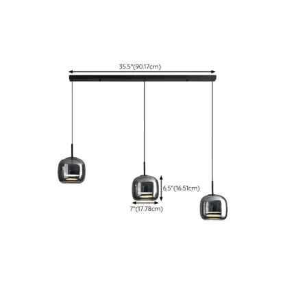 Modern Glass Kitchen Pendant Lighting Fixtures Image - 19