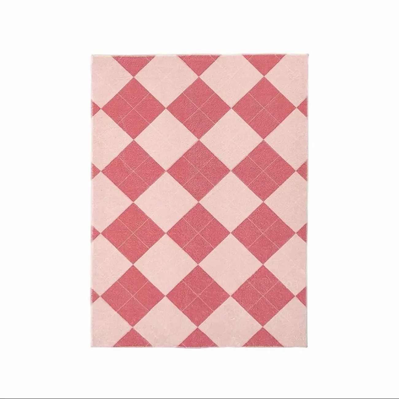 Plaid Faux Cashmere Rectangle Area Rug Image - 5 | homeyfad