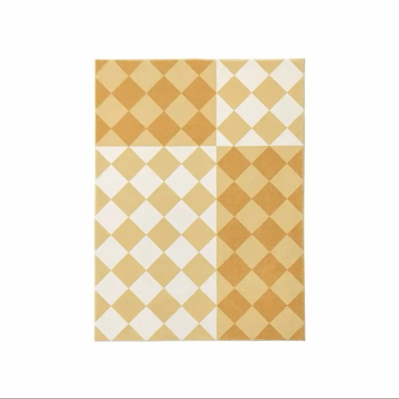 Plaid Faux Cashmere Rectangle Area Rug Image - 6