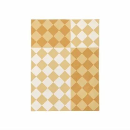 Plaid Faux Cashmere Rectangle Area Rug Image - 6