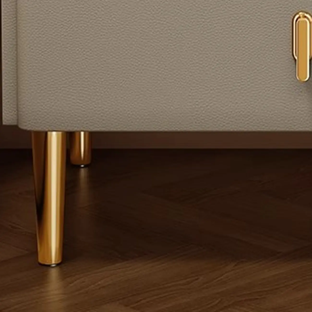 Modern Narrow Small Bedside Table Stone Top with Drawer Storage Image - 6 | homeyfad