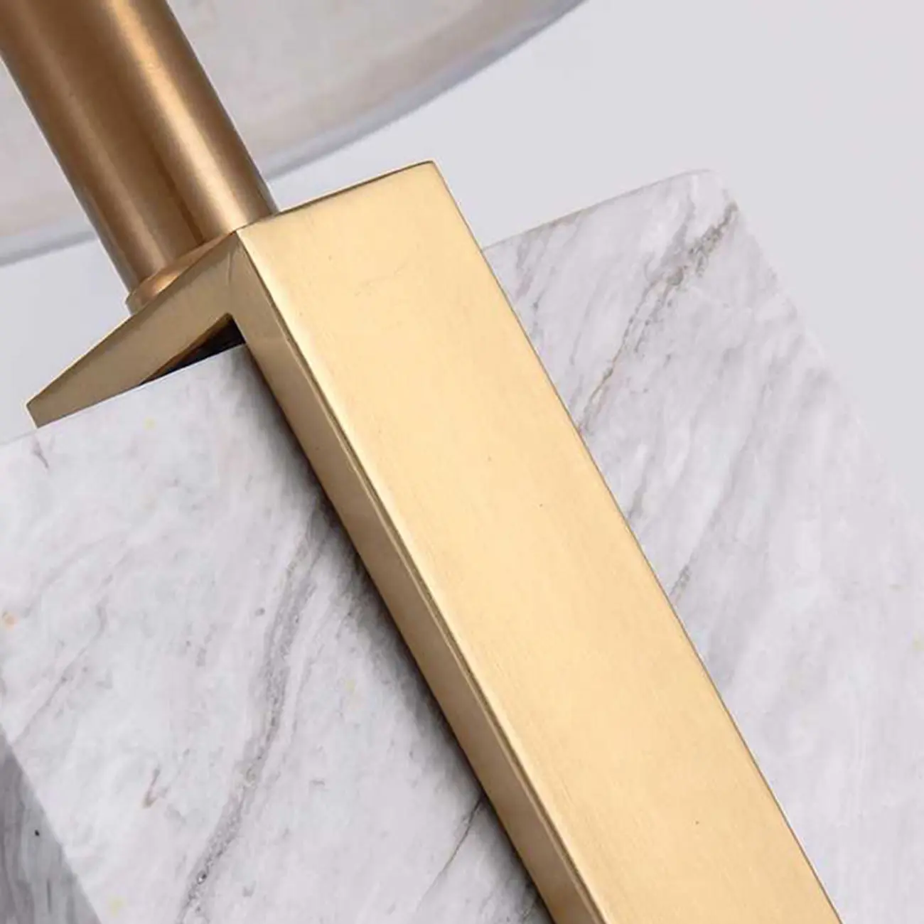 Plug-In Modern Beige and Gold Table Lamp for Bedroom Image - 12 | homeyfad