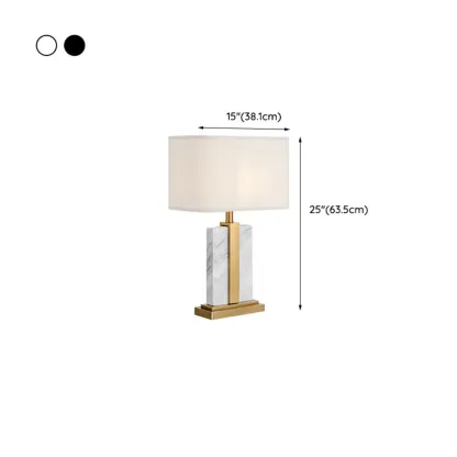 Plug-In Modern Beige and Gold Table Lamp for Bedroom #size