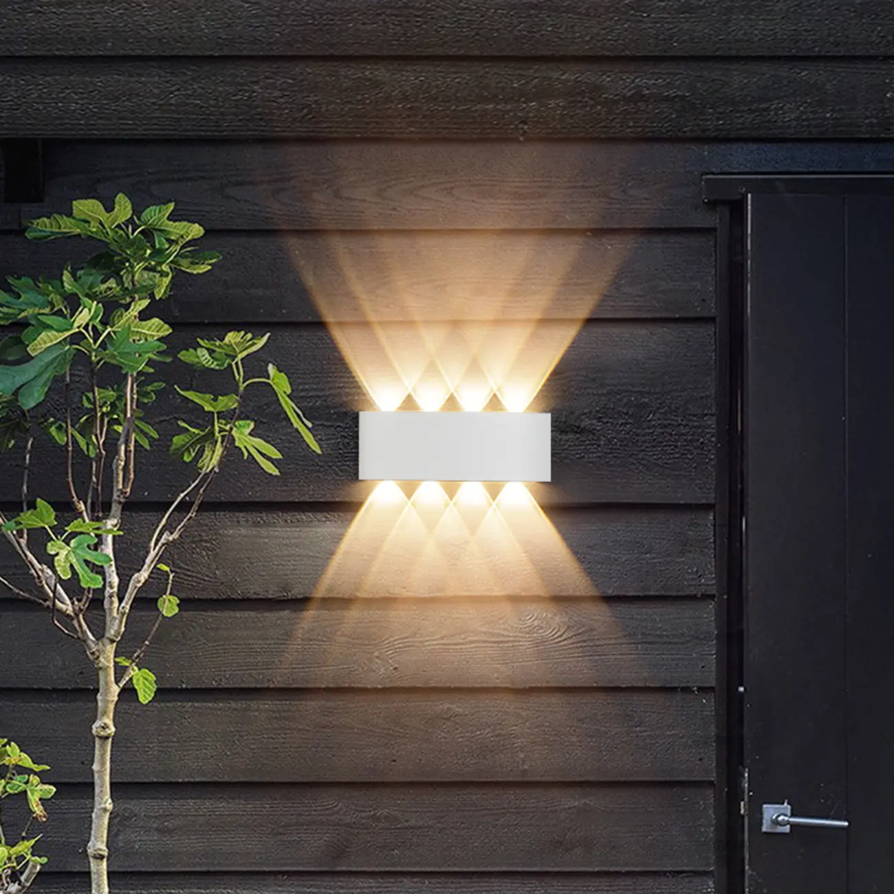 Subdued Light Up & Down Metal Wall Sconce Image - 2 | homeyfad