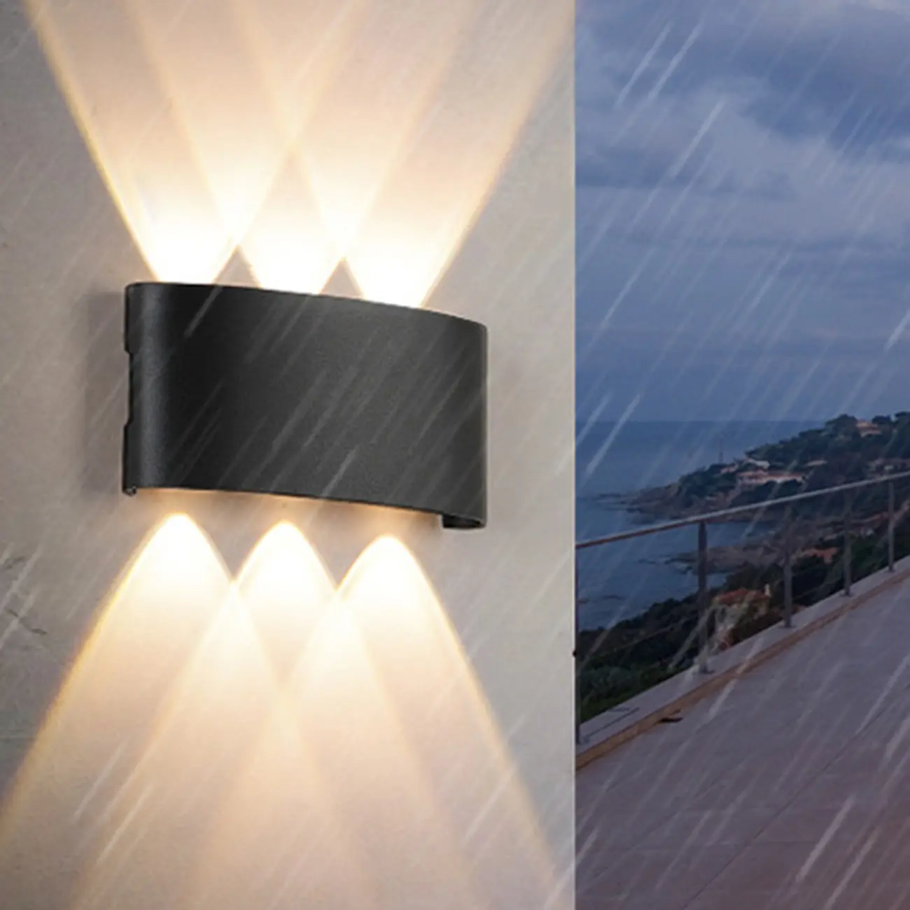 Subdued Light Up & Down Metal Wall Sconce Image - 4 | homeyfad