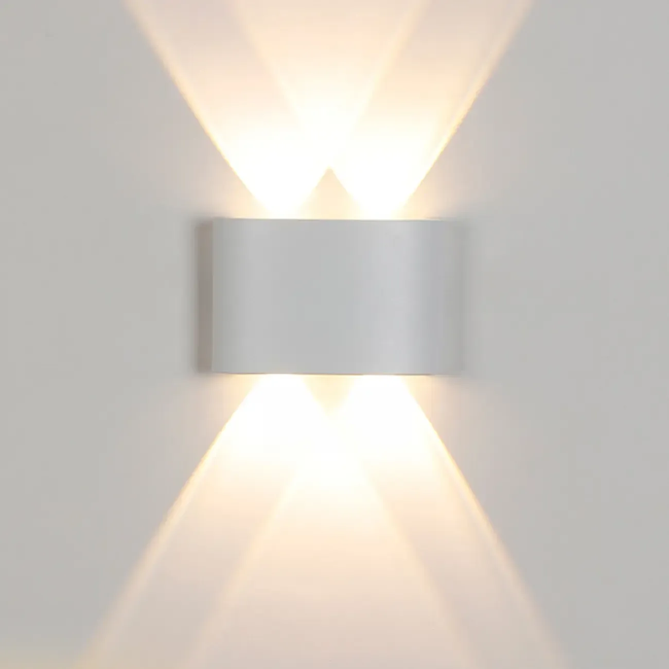 Subdued Light Up & Down Metal Wall Sconce Image - 7