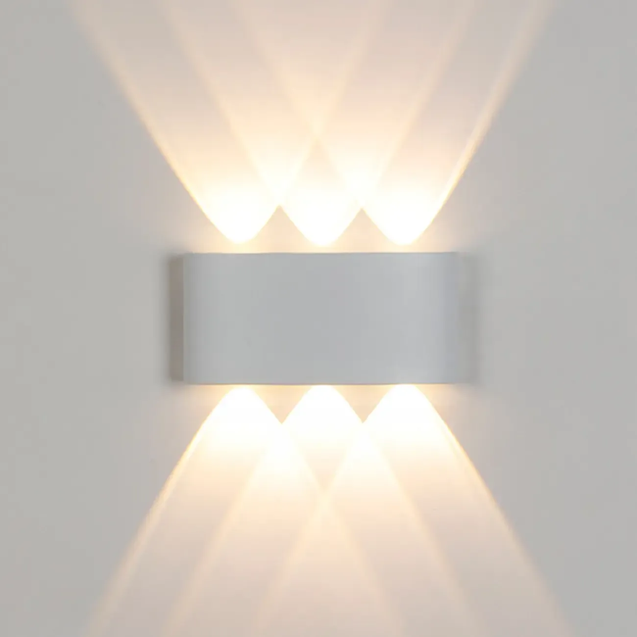 Subdued Light Up & Down Metal Wall Sconce Image - 8