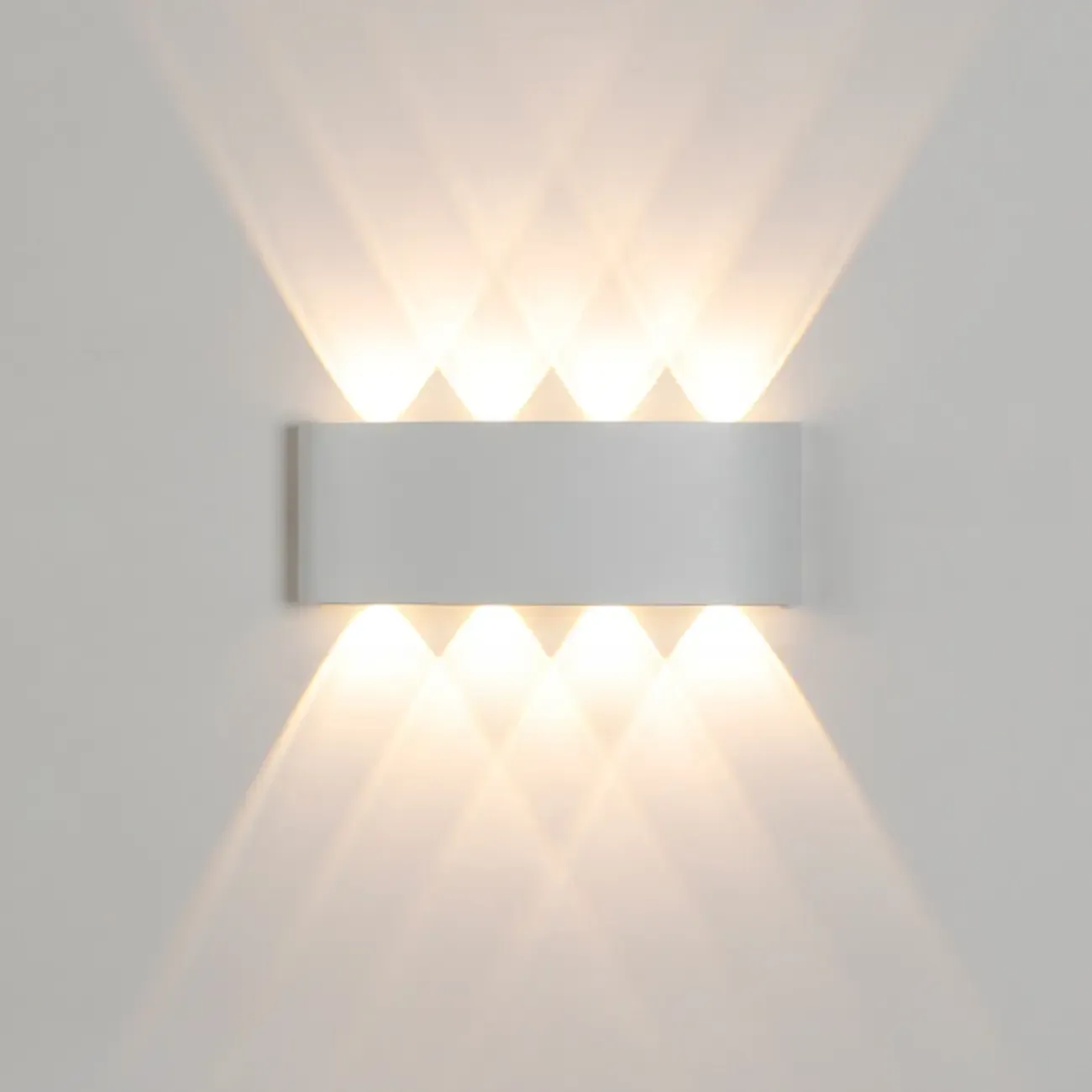 Subdued Light Up & Down Metal Wall Sconce Image - 9