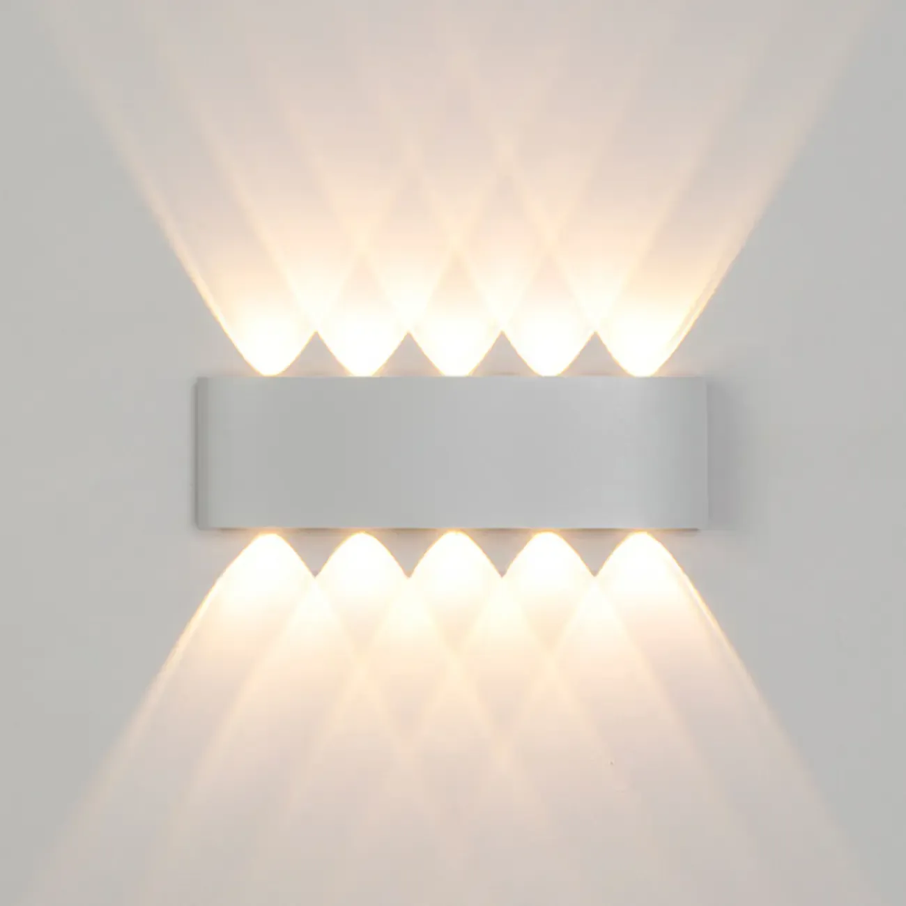 Subdued Light Up & Down Metal Wall Sconce Image - 10