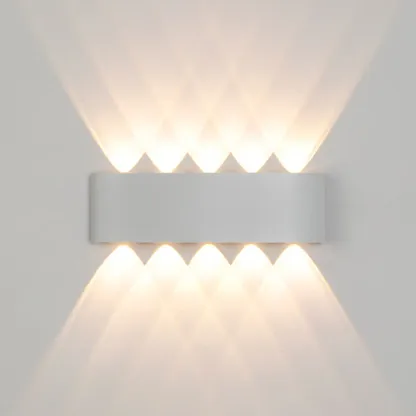 Subdued Light Up & Down Metal Wall Sconce Image - 10