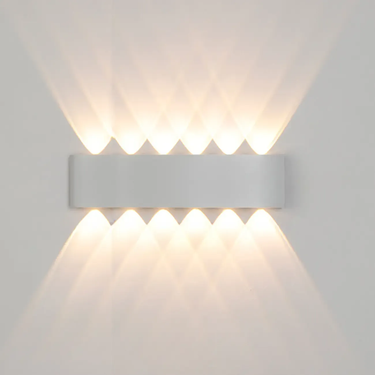 Subdued Light Up & Down Metal Wall Sconce Image - 11