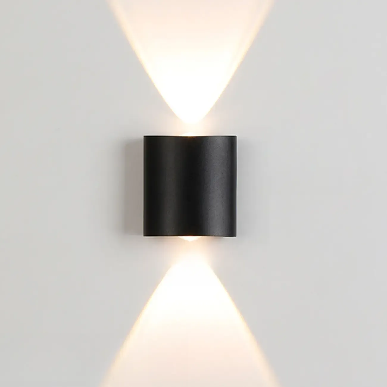 Outdoor Subdued Light Up & Down Metal Wall Sconce | HomeyFad
