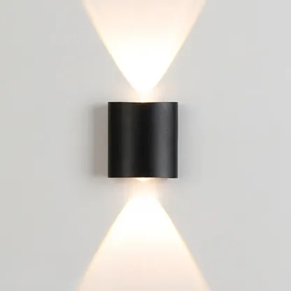 Subdued Light Up & Down Metal Wall Sconce Image - 12