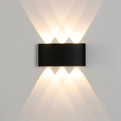 Subdued Light Up & Down Metal Wall Sconce Image - 14