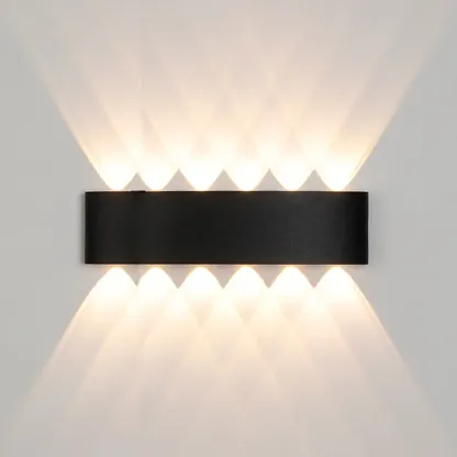 Subdued Light Up & Down Metal Wall Sconce Image - 17