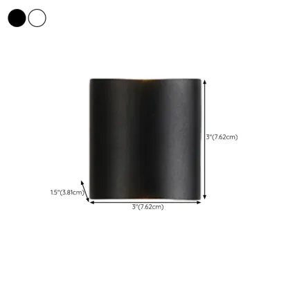 Subdued Light Up & Down Metal Wall Sconce #size